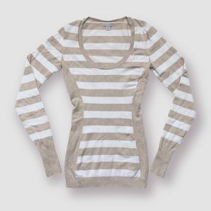 Guess Long Sleeve Top Fitted with Stripes